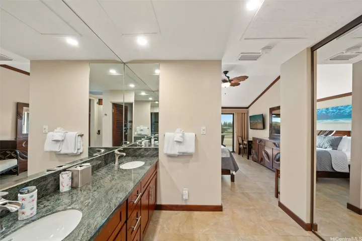 Additional view of primary bathroom.