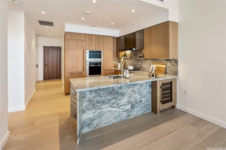 The countertops are beautiful and provide lots of room for cooking and entertaining.