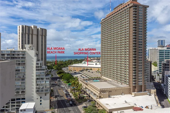 Located Near Ala Moana Shopping Center, Ala Moana Beach Park, and Waikiki
