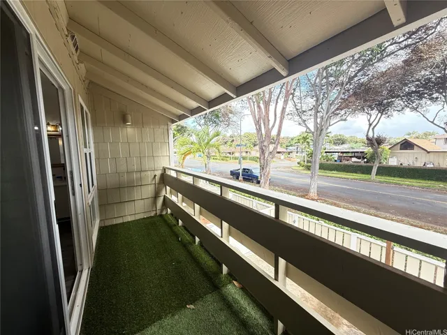 View from the lanai upstairs.