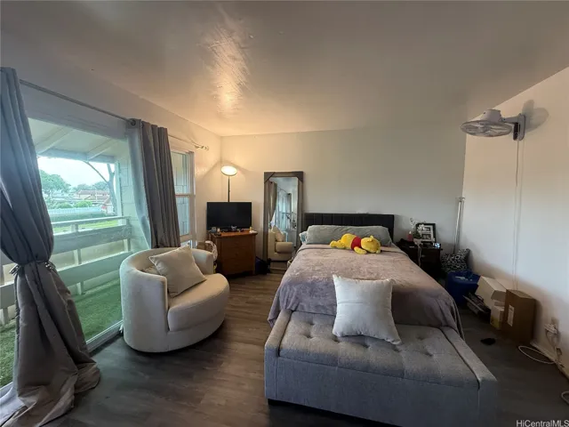 The primary bedroom upstairs.