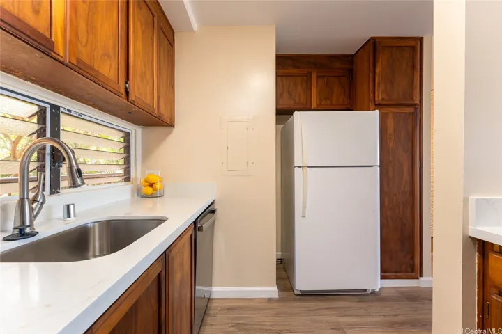 Beautiful Koa Cabinets.