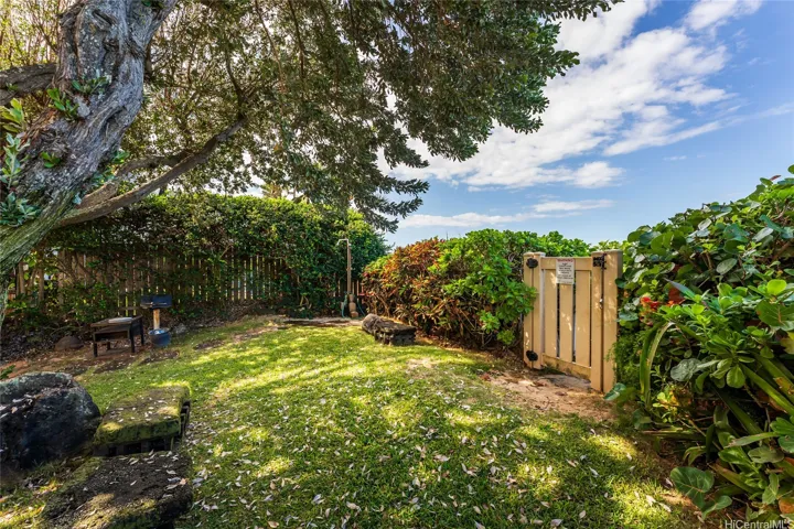 Direct access to the beach from the back yard area.