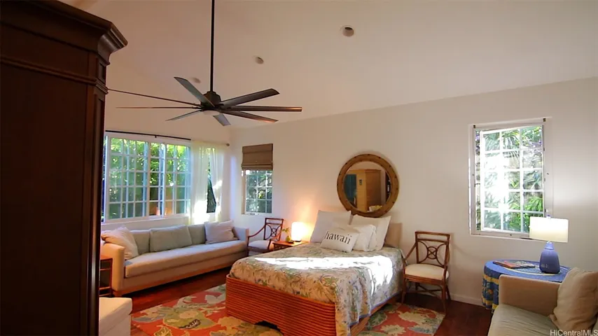 Third bedroom, can be used as guest bedroom; has separate entrance and attached lanai.
