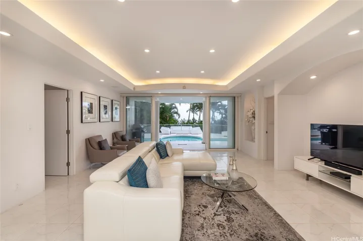 Lower level living room