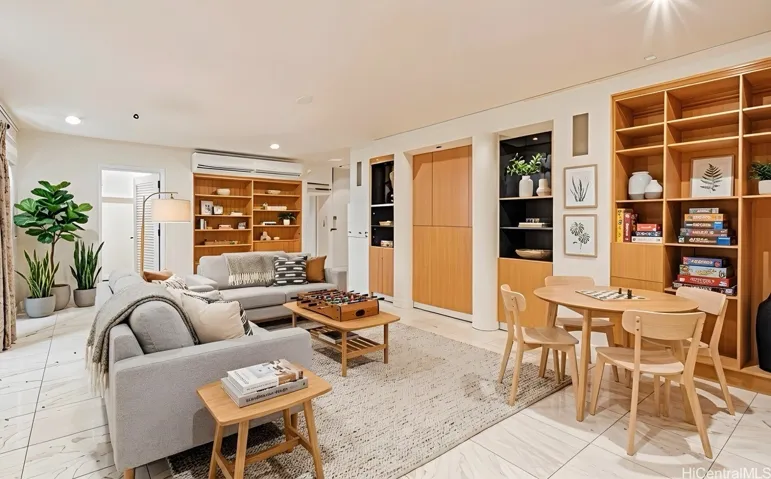Bonus room with built-ins and private entrance. Enhanced.