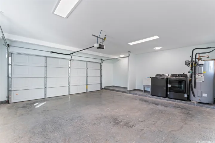 view of inside garage