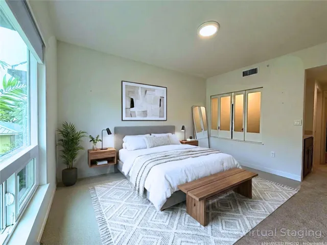 Enhanced & Virtually Staged - Primary bedroom