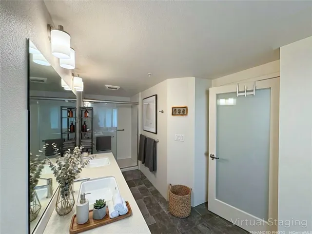 Enhanced & Virtually Staged - primary bathroom