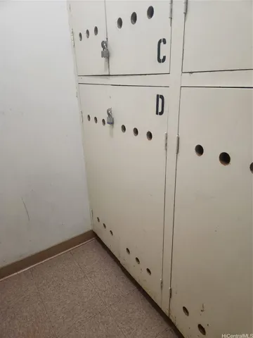 Extra storage box located on the same floor