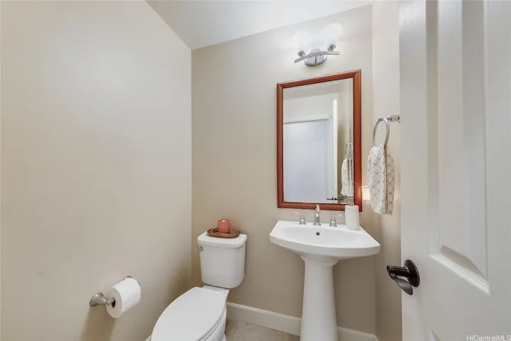 Downstairs half bath