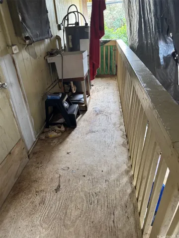 UP stairs back porch