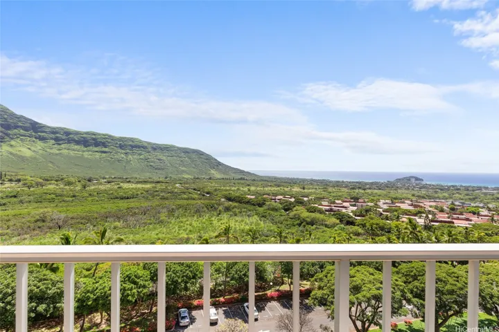 Breathtaking view of Makaha Valley and Ocean.