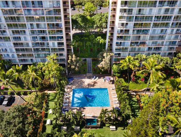 Beautiful Community Pool and Sunbathing Area.