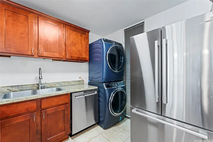 A close-up view of the kitchen.