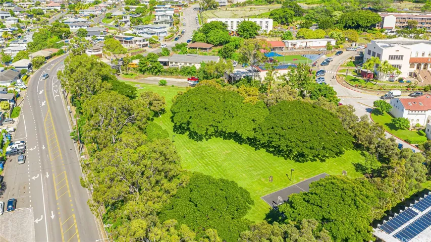 Aerial view of Park Green area