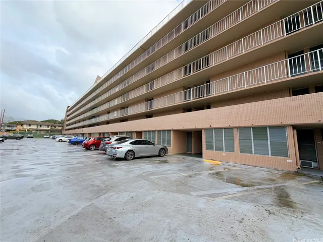 Side view of building