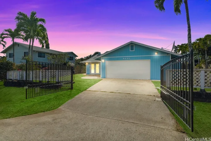 Private Gated Entry with Automatic Gate & Stunning Evening Presence