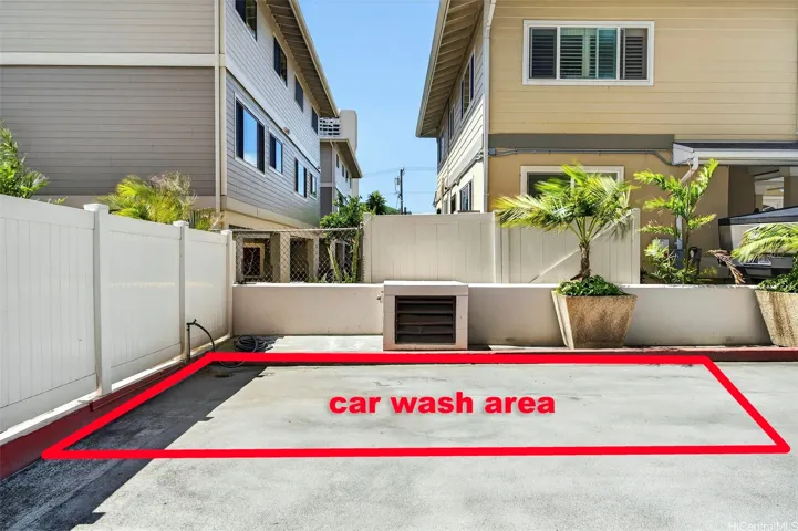 Car wash area