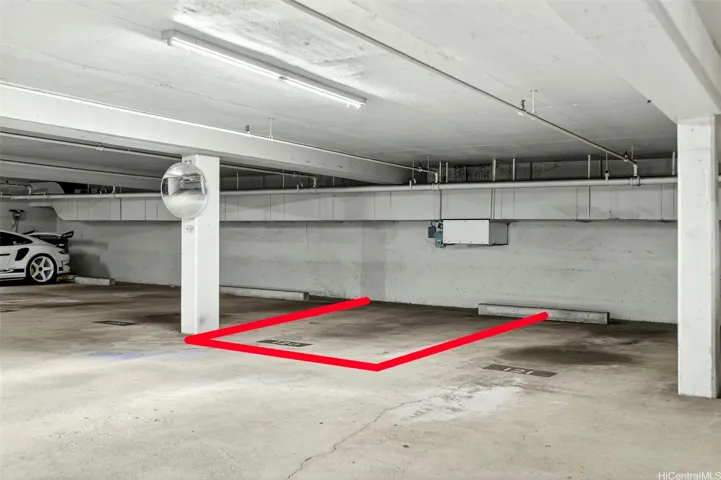 Secured covered assigned parking