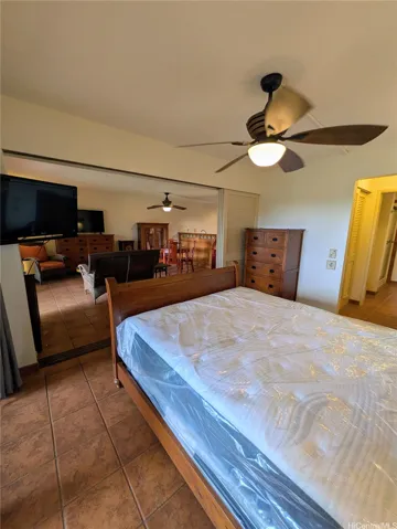 Looking from bedroom to living room