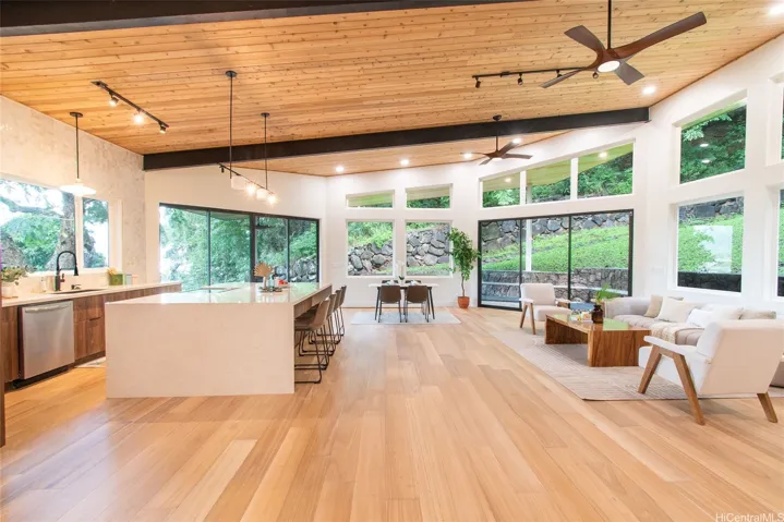 Generous layout create an elevated space for hosting friends or a chefs dream for evenings at home