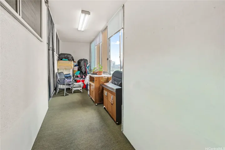 This large entry has lots of room for storage or toys!