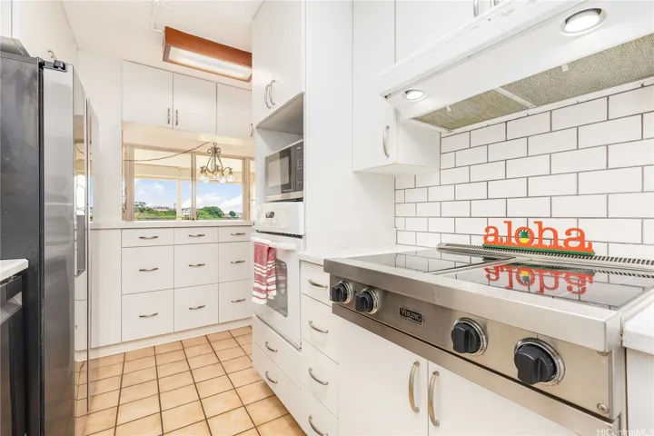 kitchen with stainless appliances and lots of storage