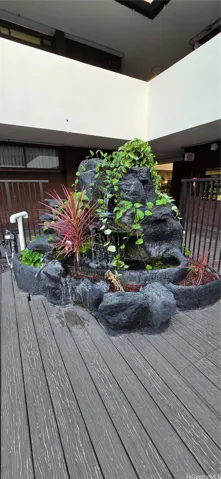 water feature on sundeck