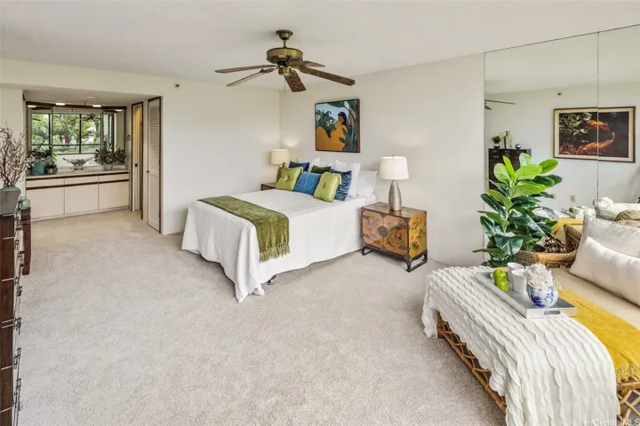 The Large Primary Suite has new carpet and large Walk-in Closet.