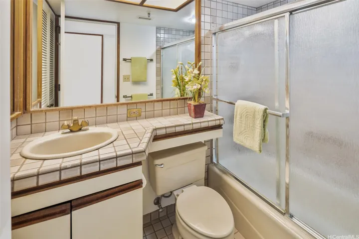 Hallway bathroom.