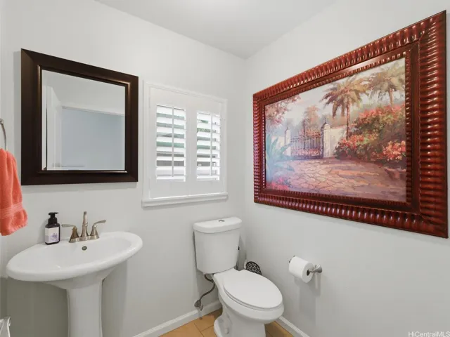 1/2 bath first floor