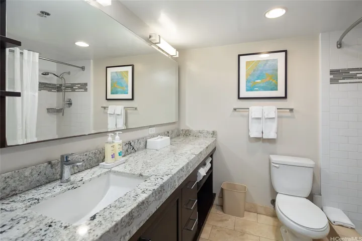 Bright and clean bathroom