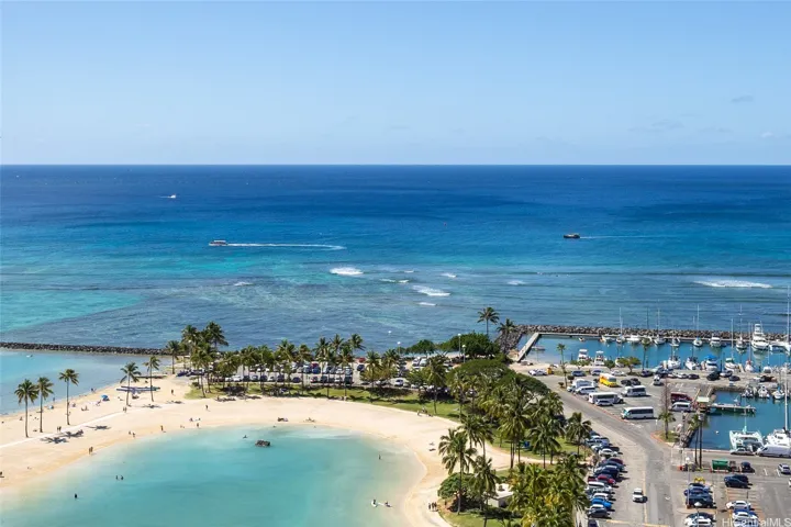 The property has a private ramp for easy access to the Duke Kahanamoku Lagoon