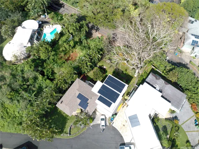 overhead view