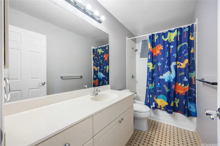 Hallway bathroom