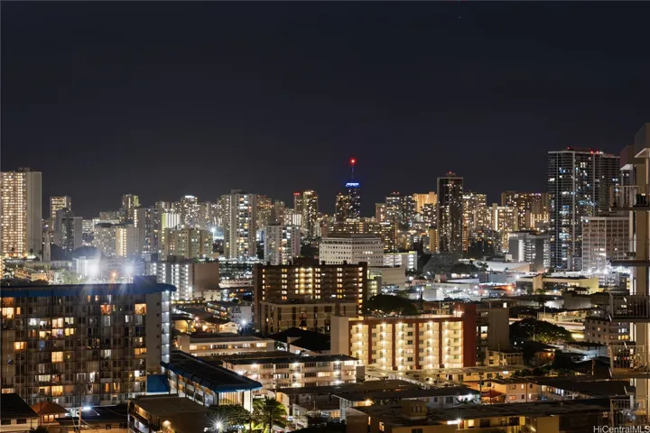 Honolulu City Lights at its finest. Mesmerizing views from Diamond Head to town.