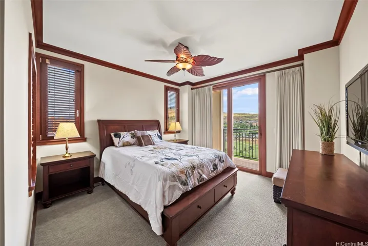 Golf course facing master bedroom- enjoy the nice breeze from the unit