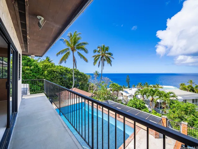 Wraparound covered lanai off the Primary Suite.