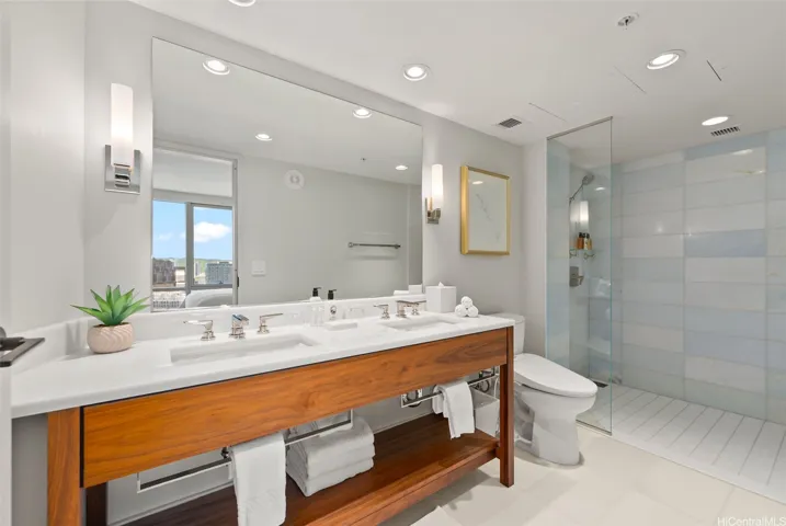 Second Bathroom with his and hers vanity sink