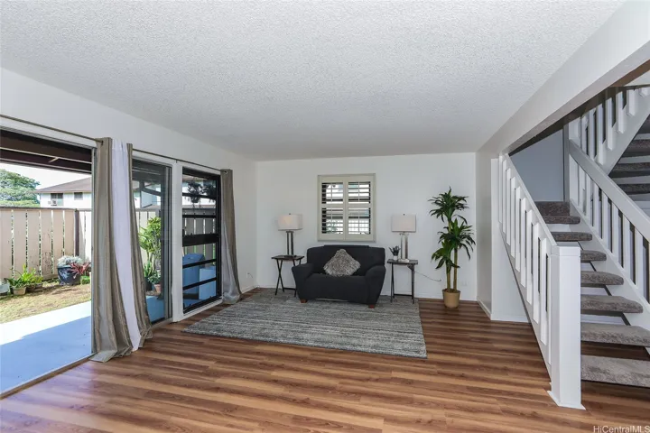 Easy care luxury vinyl planks and fresh carpet installed to second floor.