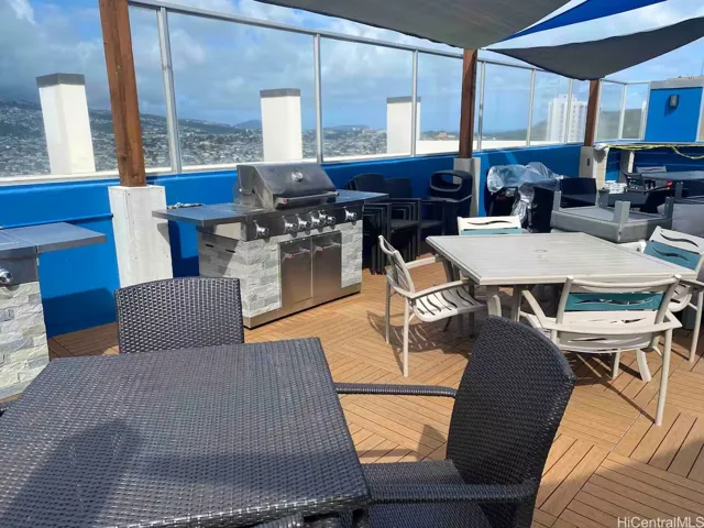 Roof top BBQ area