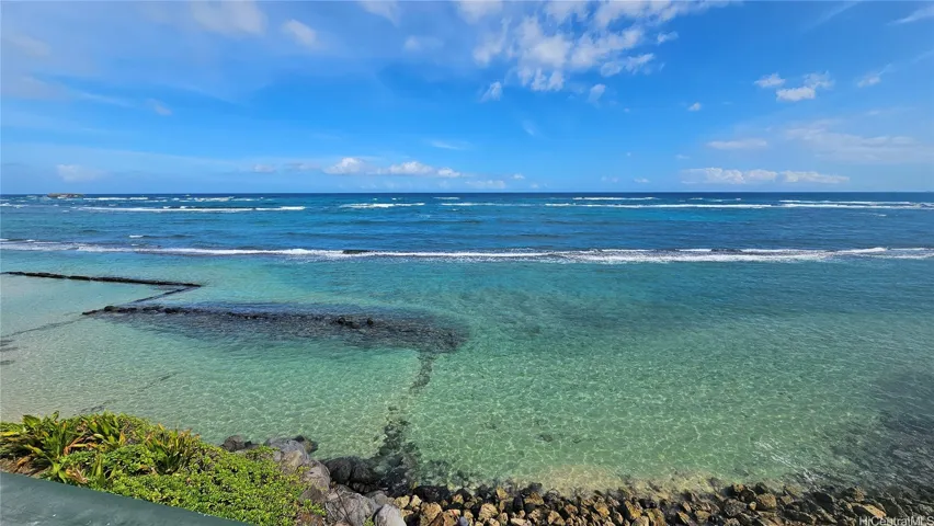 Ocean view from rooftop.