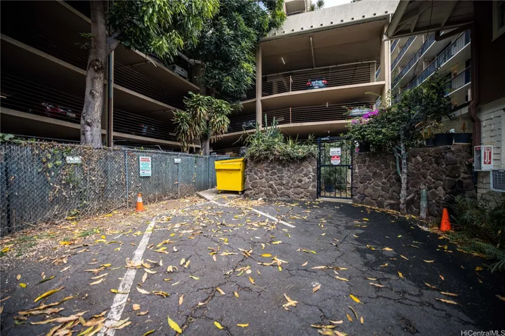 assigned parking stall #9 is by the back gate and unit is right above the stairs