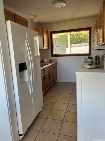 Kitchen looking out to lanai