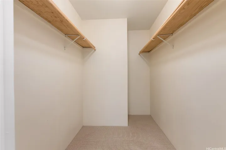 Huge walk in closet in Main bedroom.