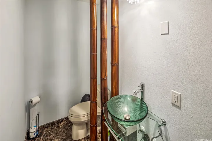 2nd floor half bath off the kitchen