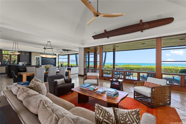 The main living area is perfect for entertaining while offering comfortable areas for quiet relaxtion.