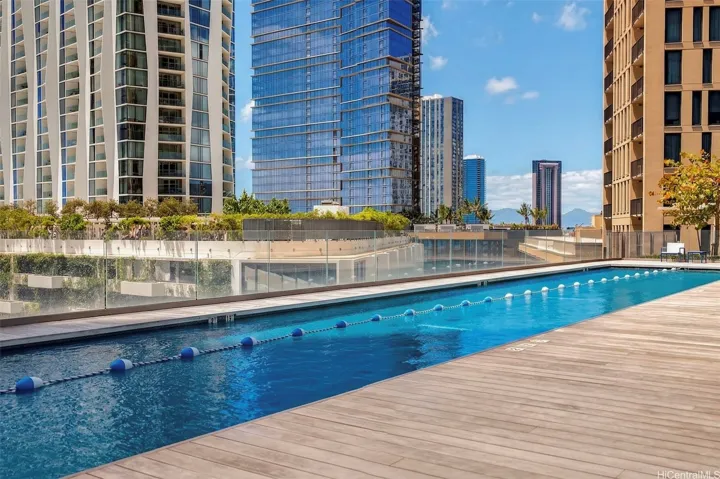 One of two pools