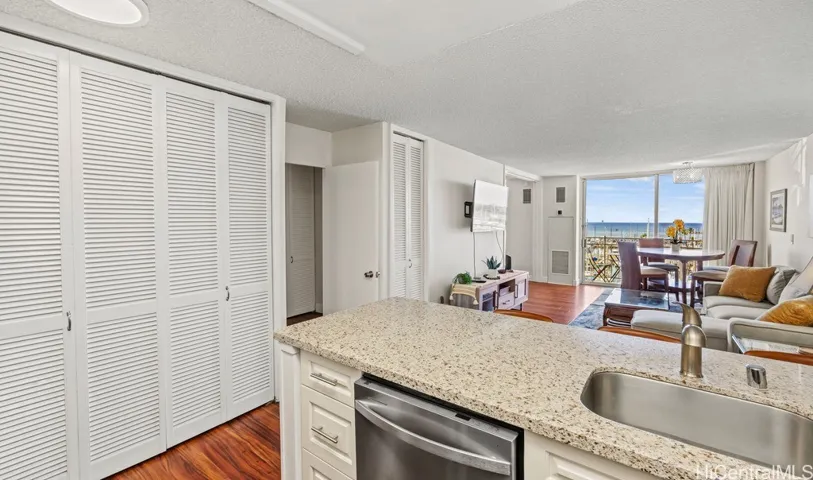 Open Kitchen and Living Room View